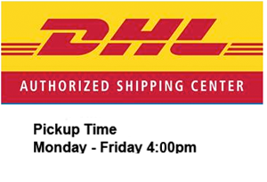 dhl DHL logo and pick up times