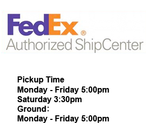 fedex11 FedEx logo and pick up times